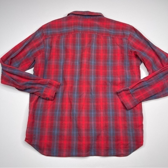 Columbia Shirt Plaid Red Gorp Outdoor Hiking Camping Western Long Sleeve Work - Picture 8 of 13